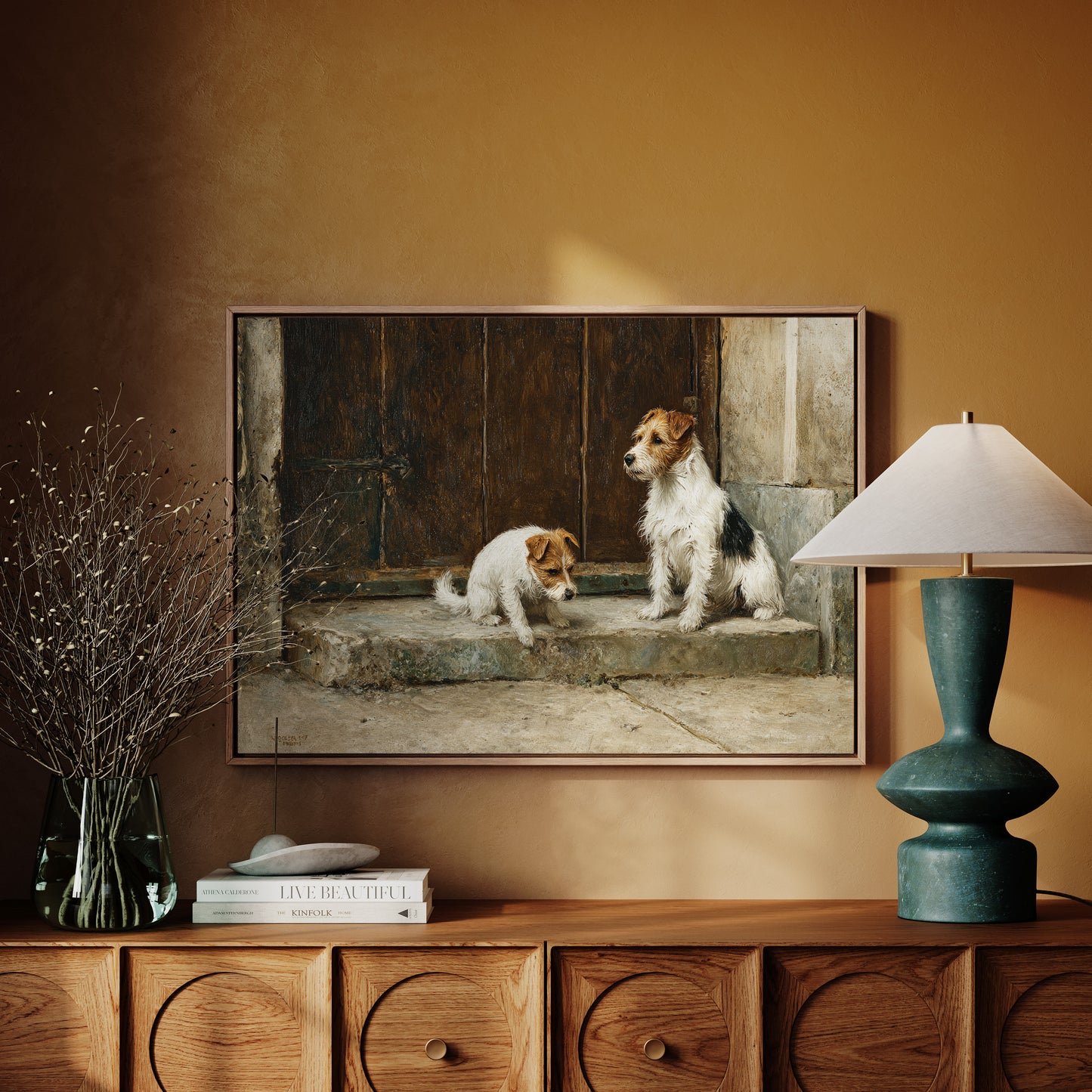 Terriers Guard Their Ancient Step