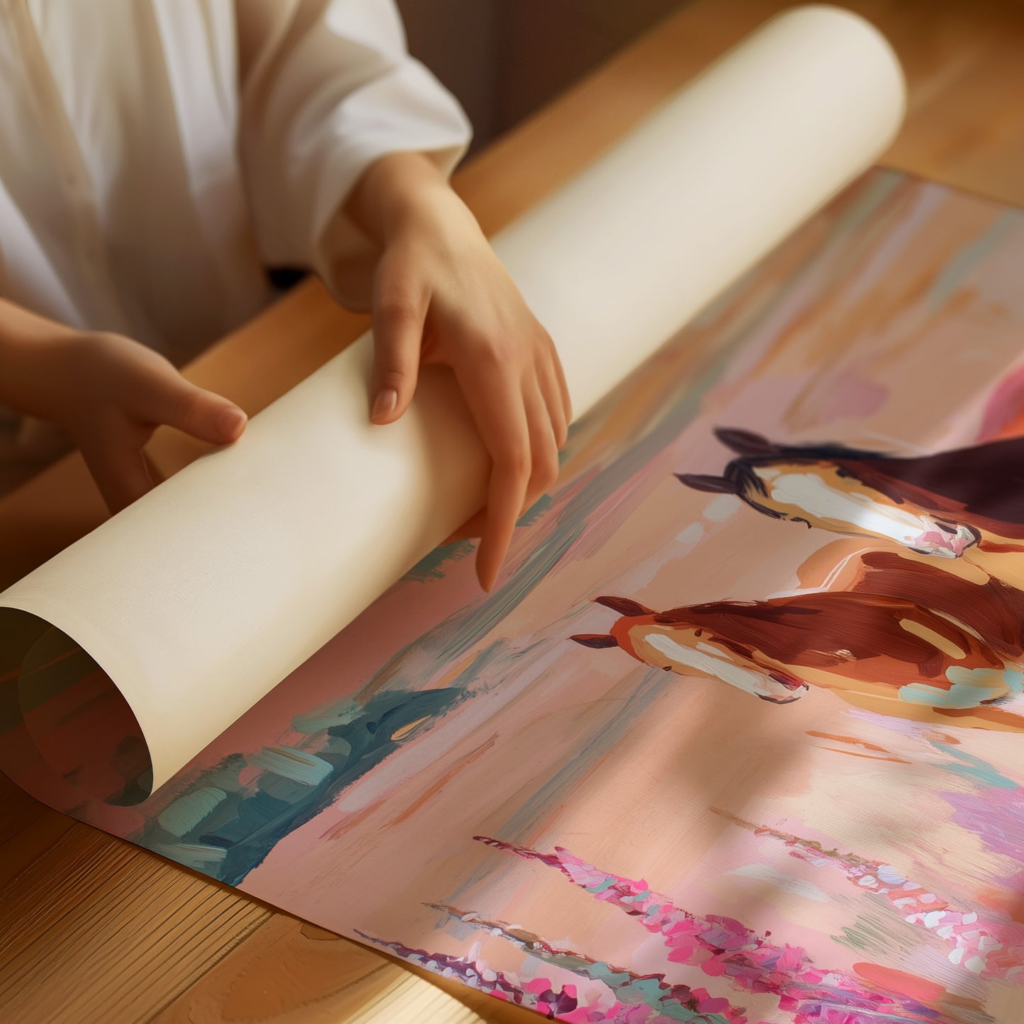 Wild Foxgloves Dance With Mustangs