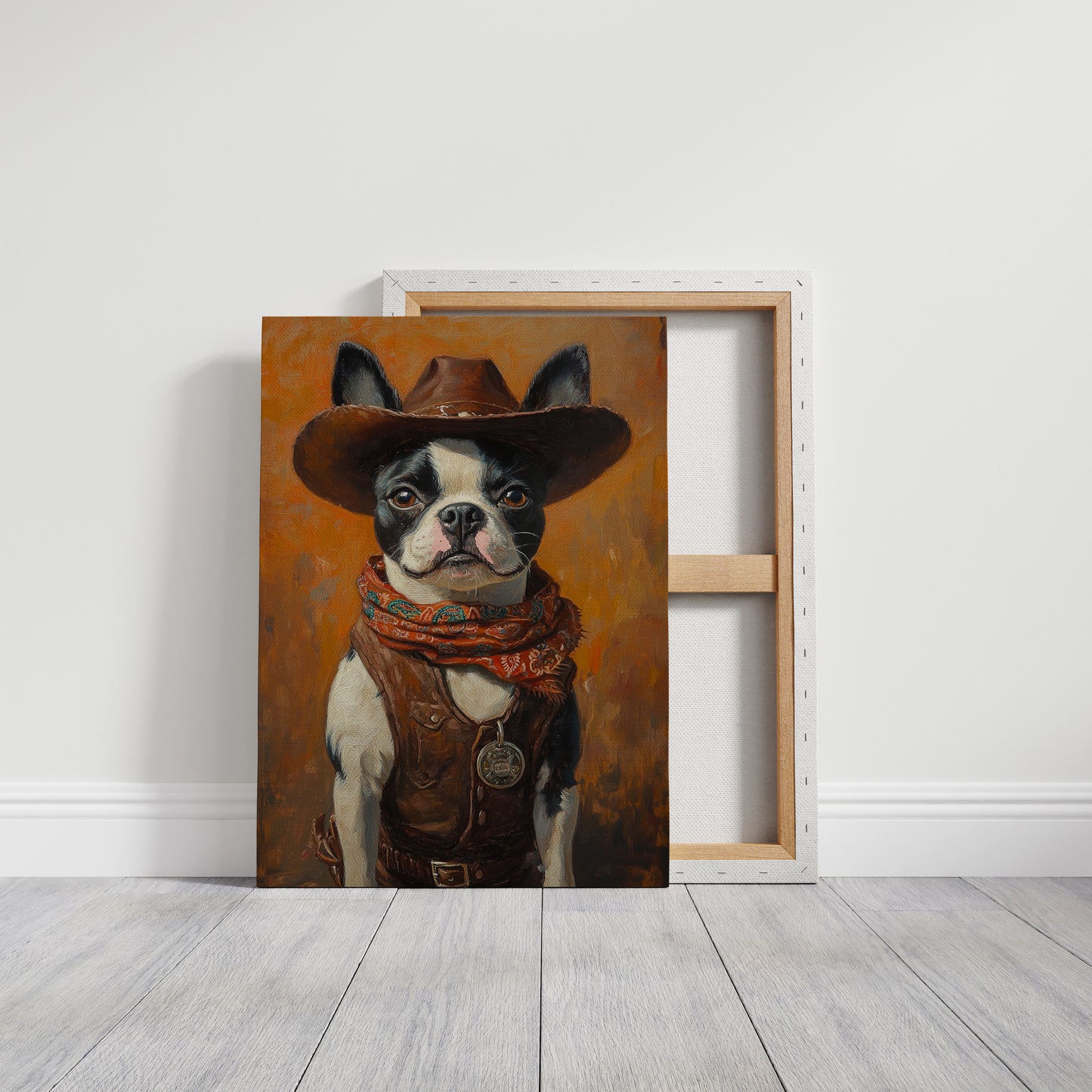 Boston Terrier Cowboy Deputy