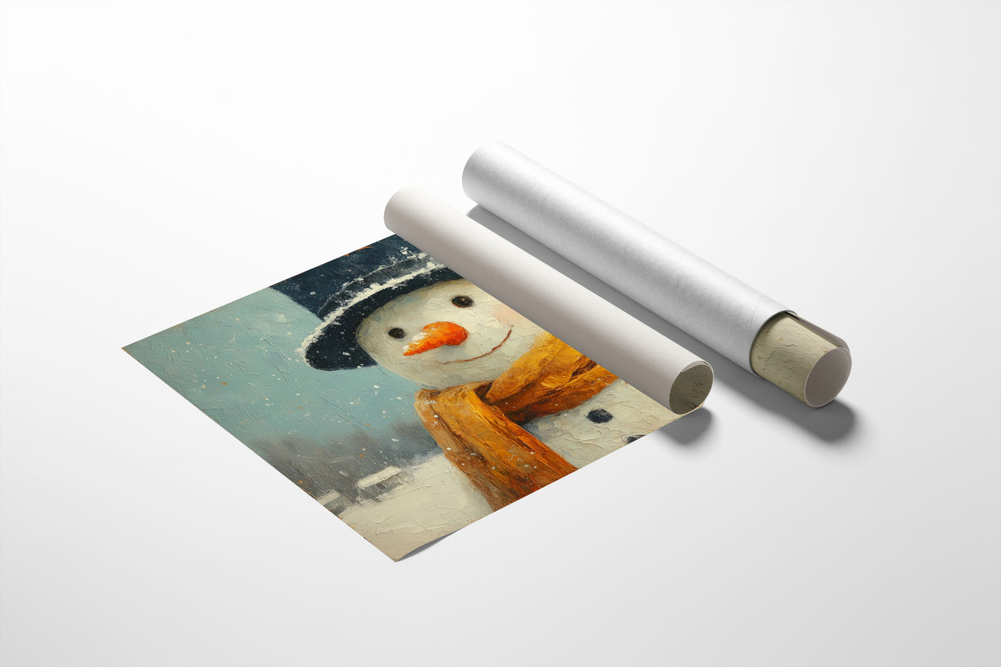 Frosty Wears His Golden Scarf