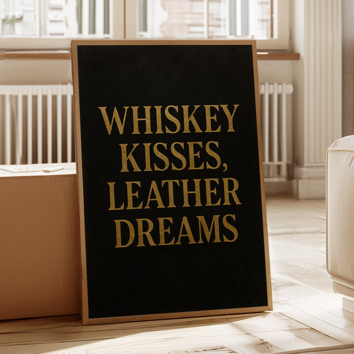 Whiskey Kisses Leather Dreams