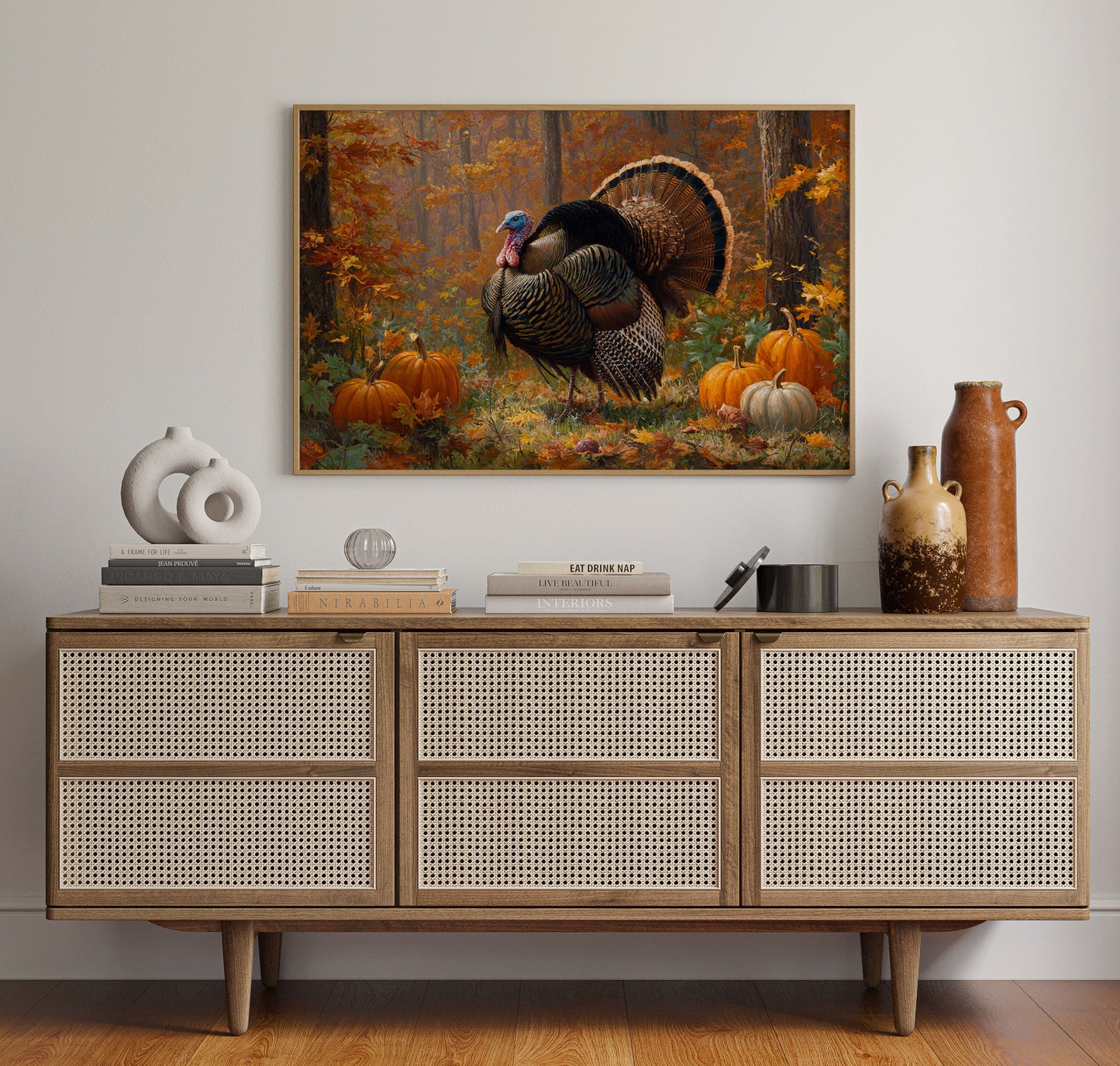 Autumn's Pride Among Pumpkin Fields