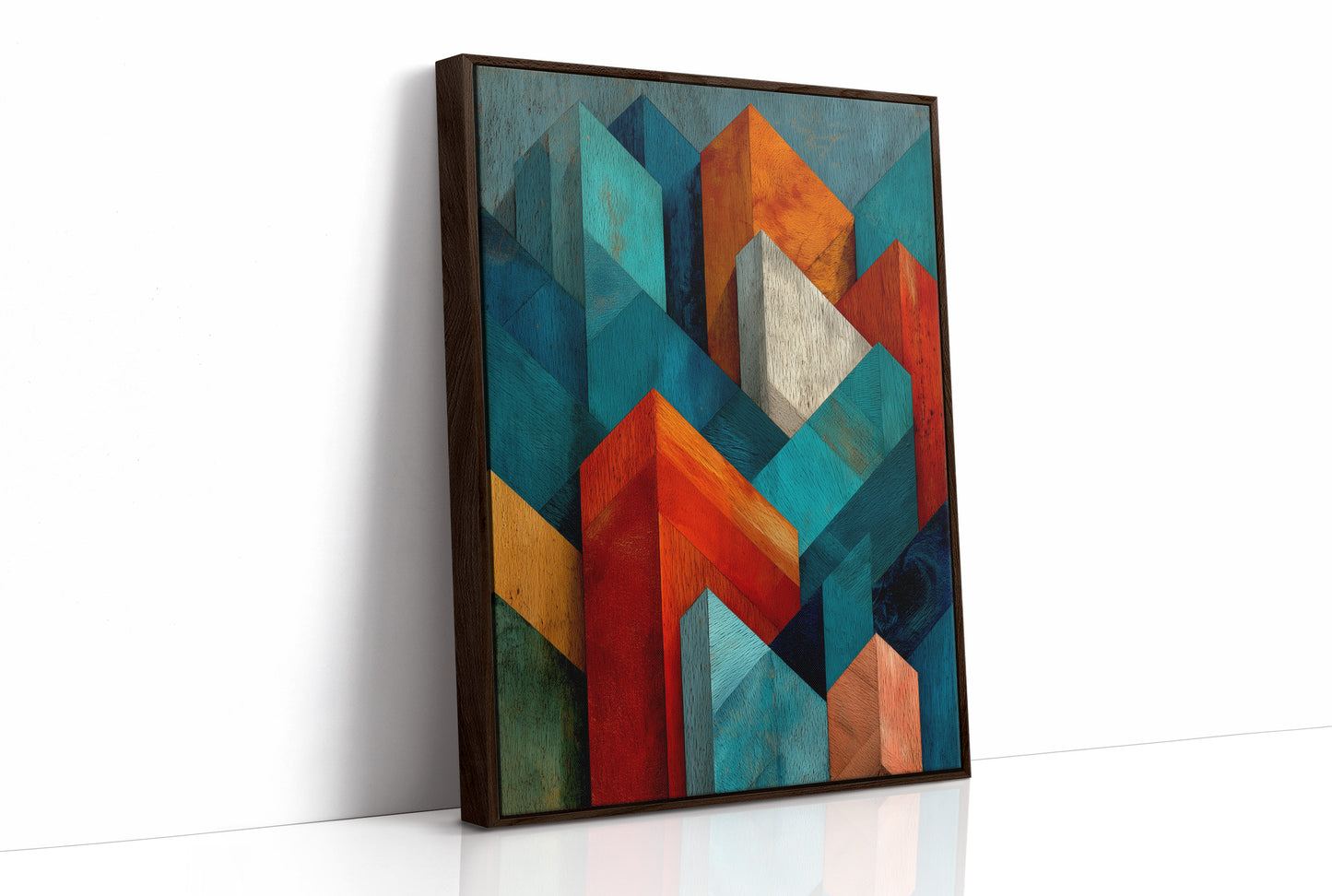 Faceted Peaks in Woodgrain
