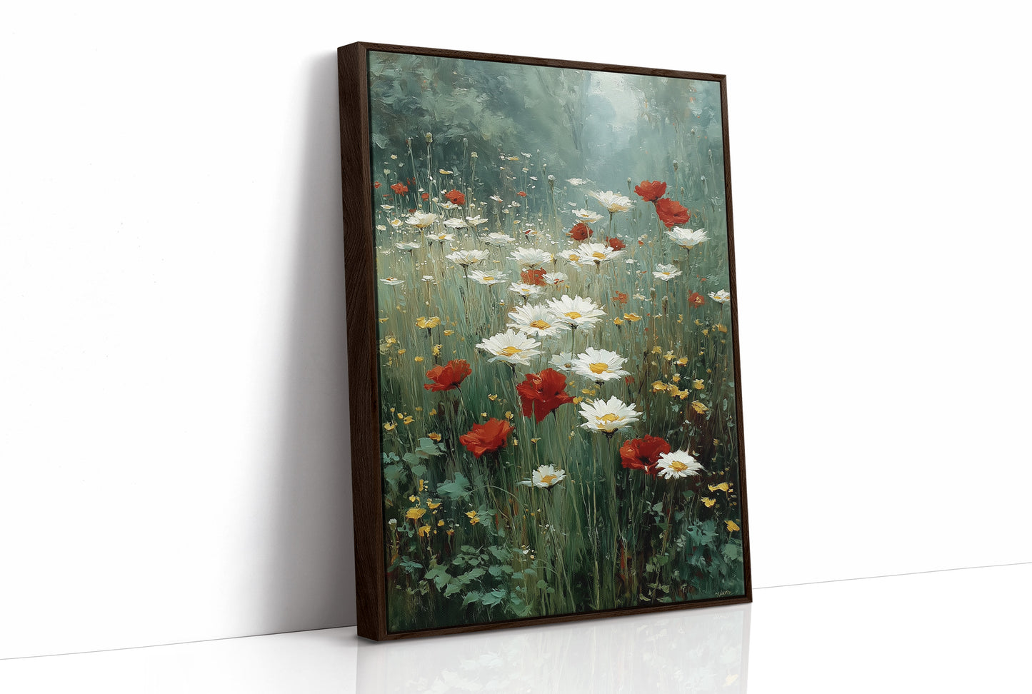 Daisies in the Morning Fog