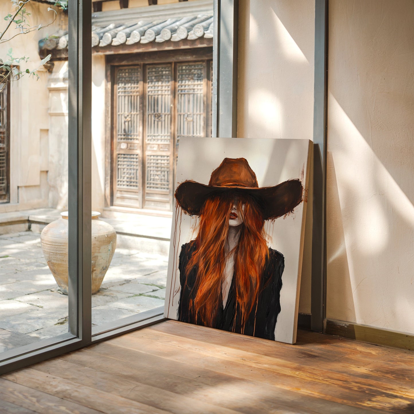 The Firebrand – Western Cowgirl Canvas Art