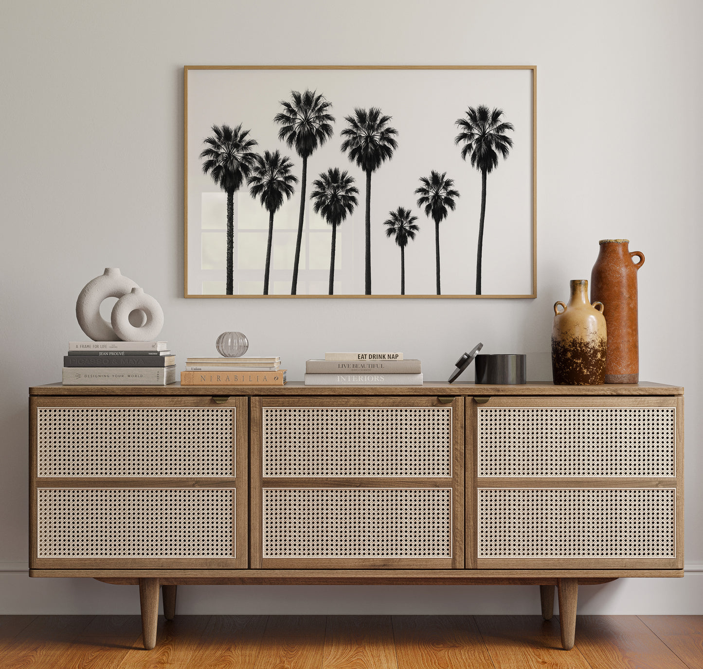 Seven Palms in Perfect Rhythm