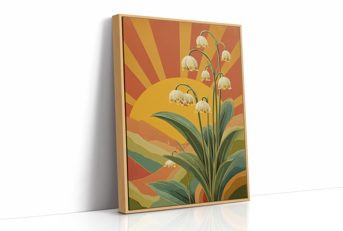 Snowdrops Against a Burning Sky
