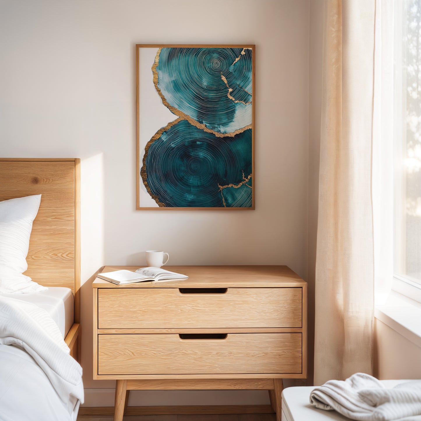 Emerald Echoes in Gold