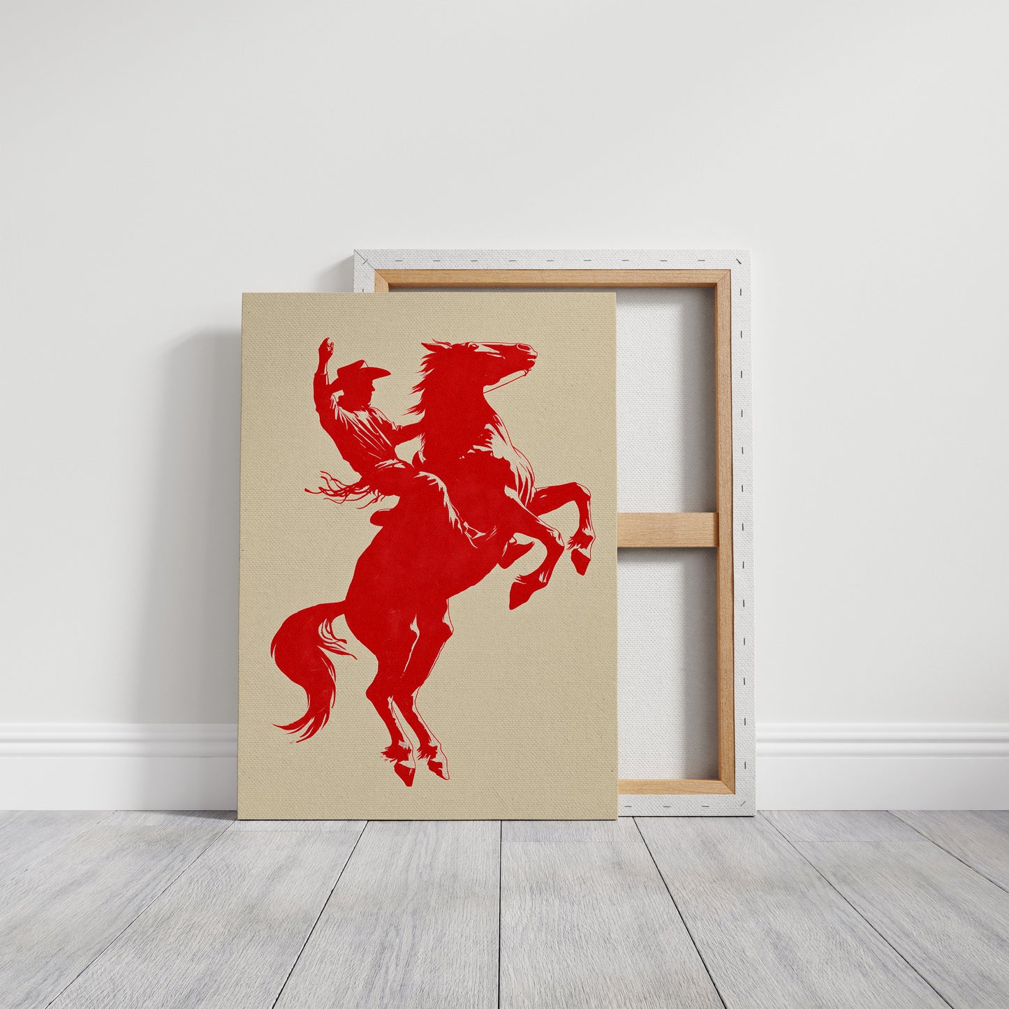 Wild Spirit In Crimson Silhouette