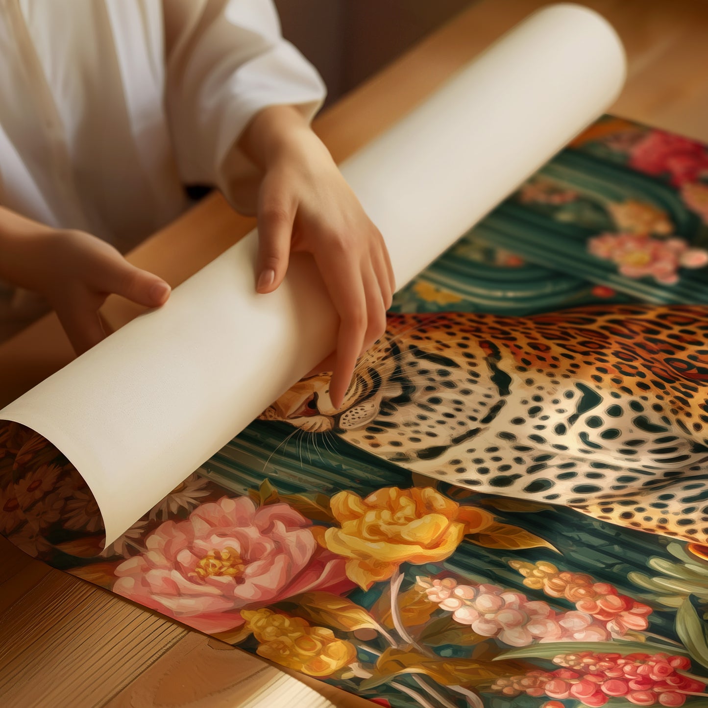 Desert Leopard Wears Cowboy Dreams