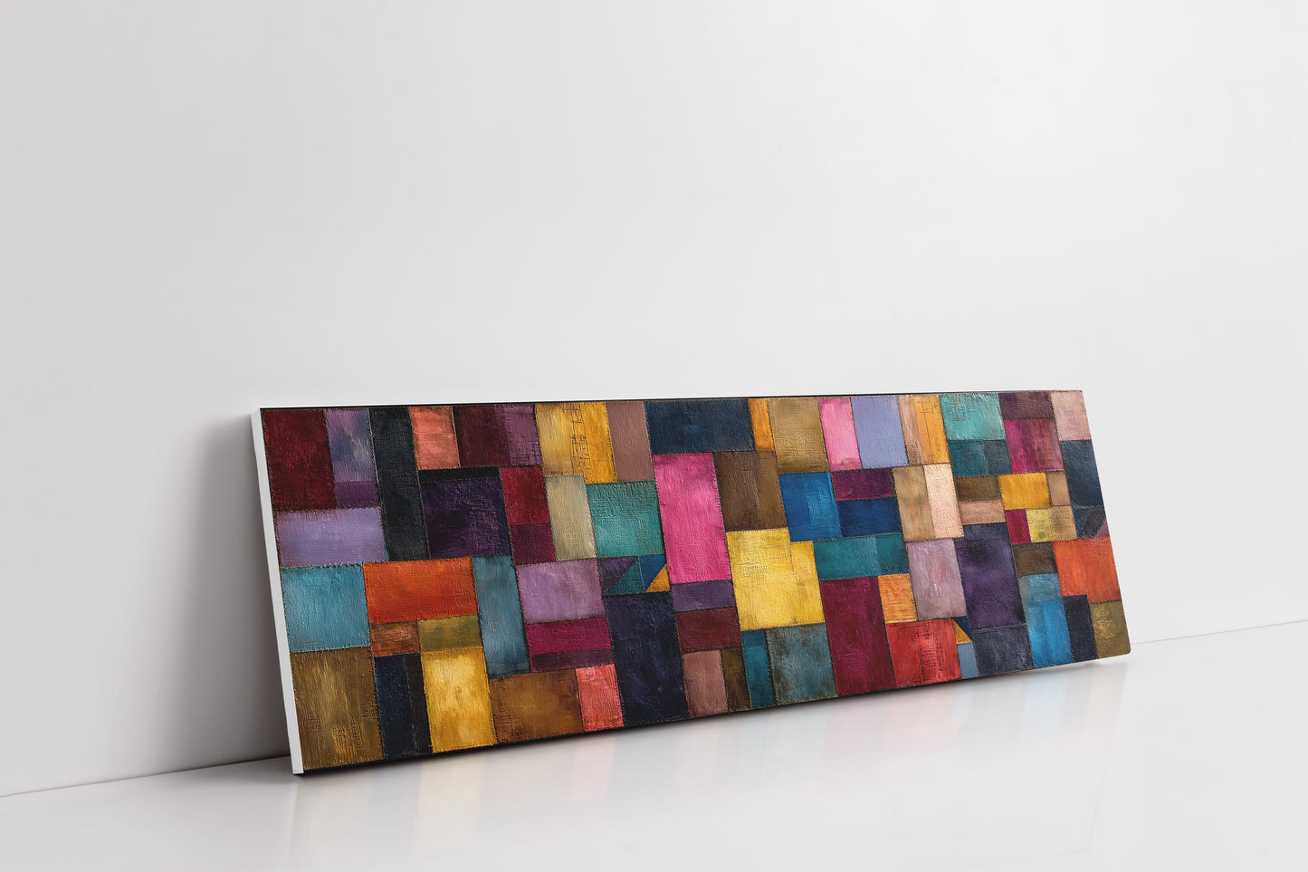 Color Block Abstract Geometric Wall Art