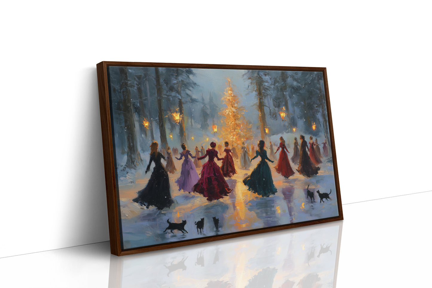 Lantern Waltz in Winter Woods