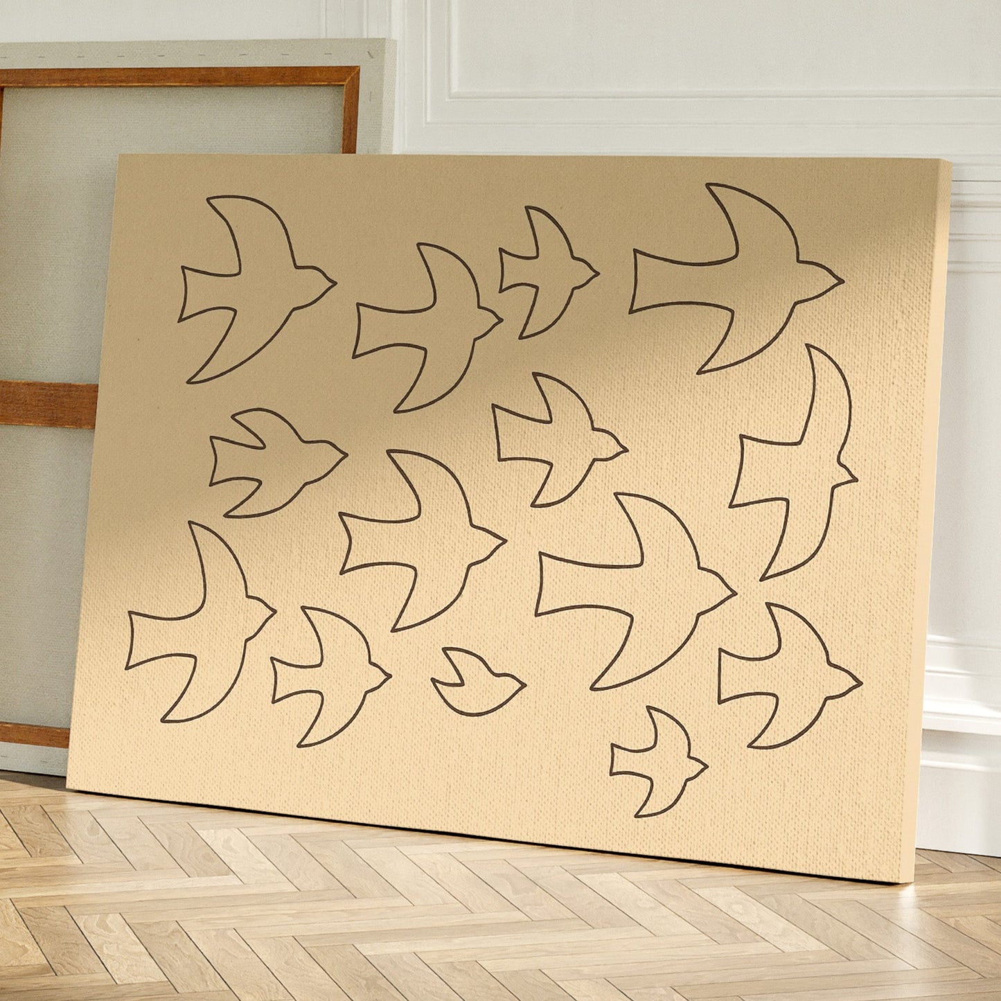 Minimalist Birds in Flight