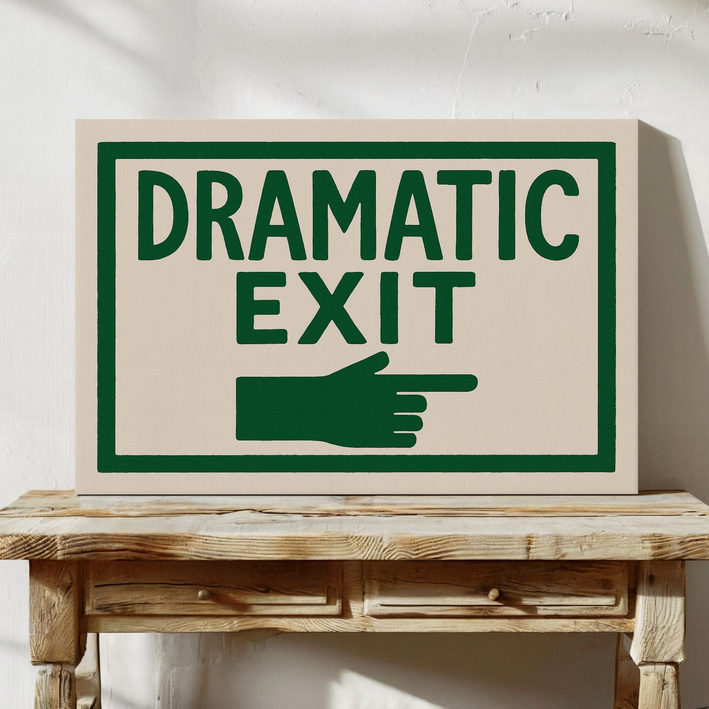 Dramatic Exit (Stage Left)