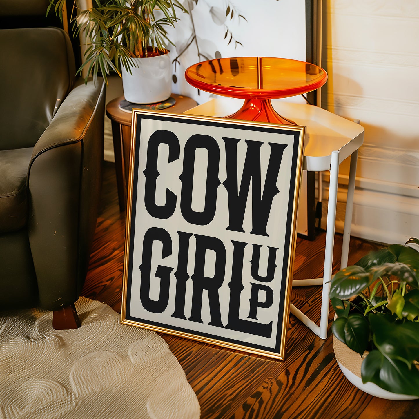 Cowgirl Up Bold Western Spirit Art