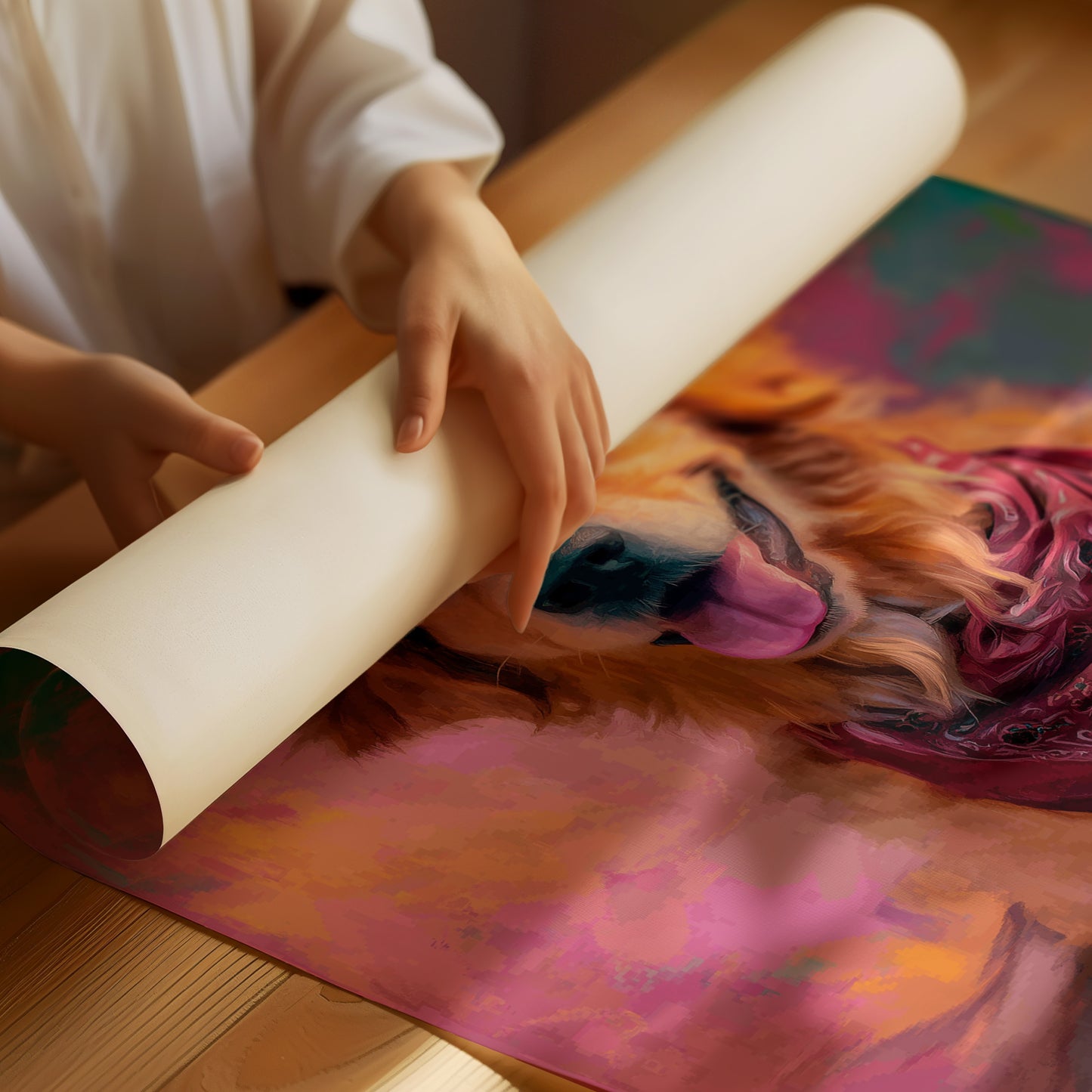 Ranch Dog Wears Sunset Colors