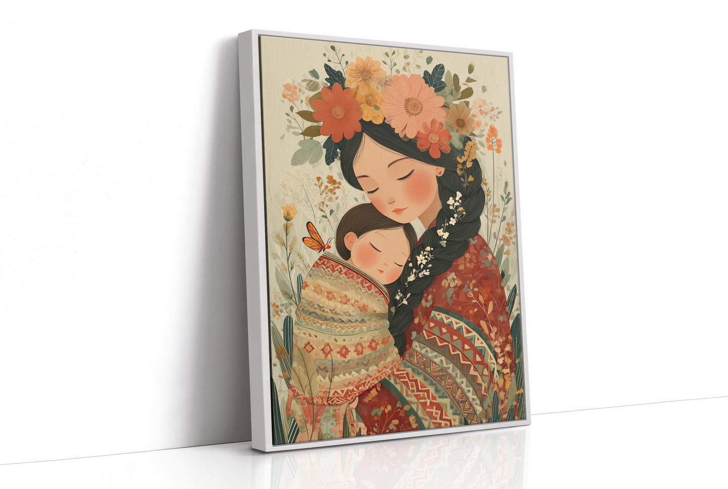 Flowers in Her Hair, Child in Her Arms