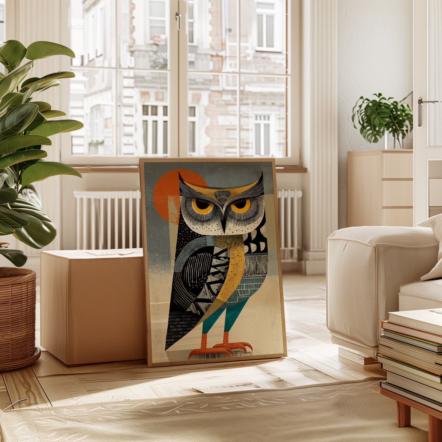 The Watcher Under Moonlit Patterns