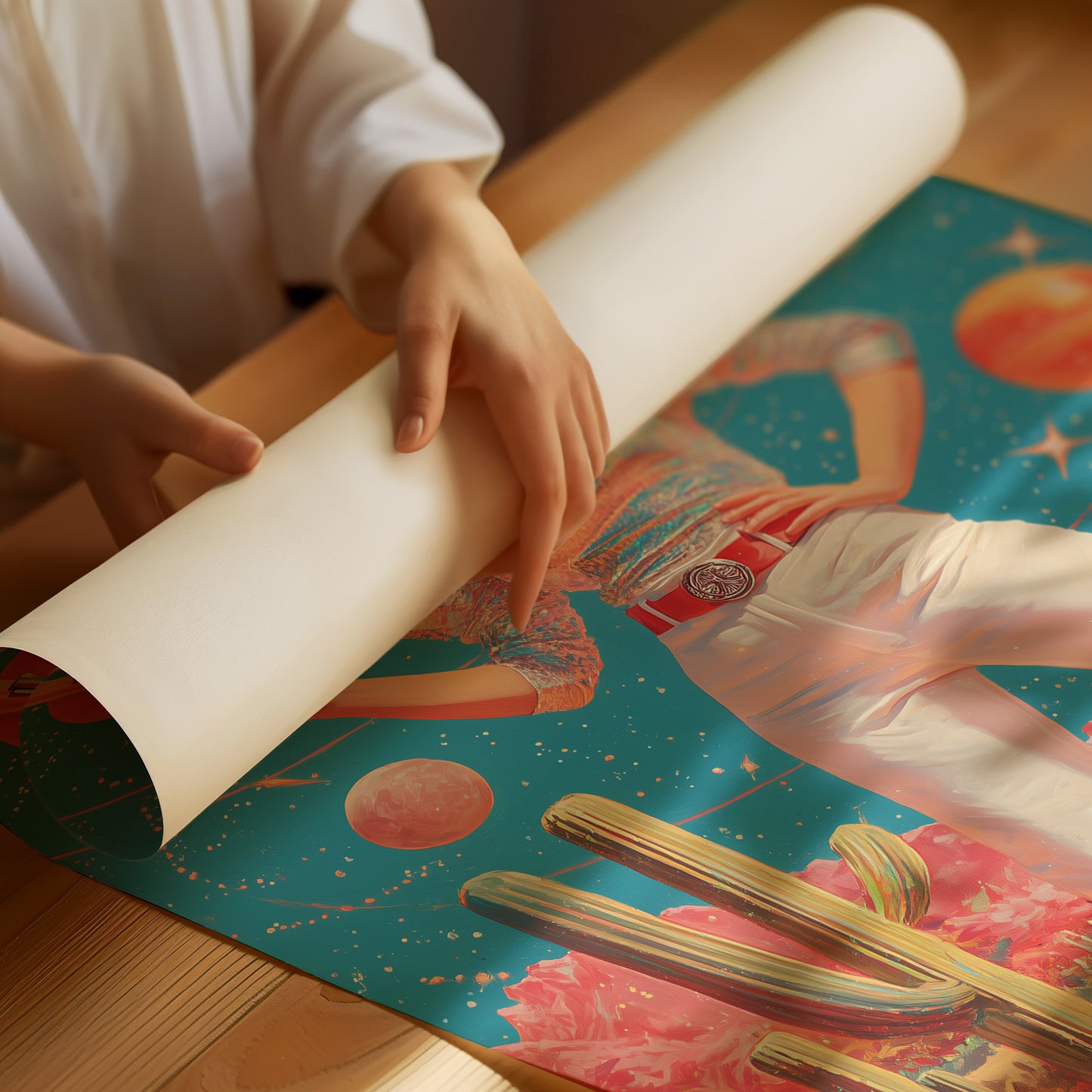 Cosmic Cacti Meet Space Cowgirl