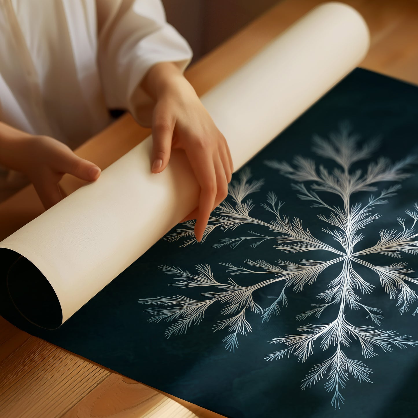 Frost Builds Its Cathedral Slowly