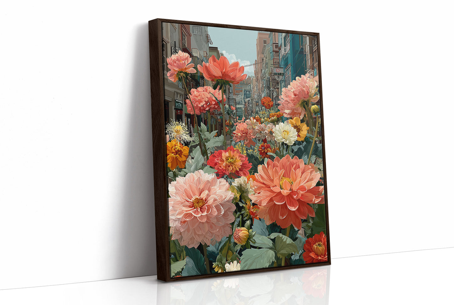 Dahlias Took Over the Street
