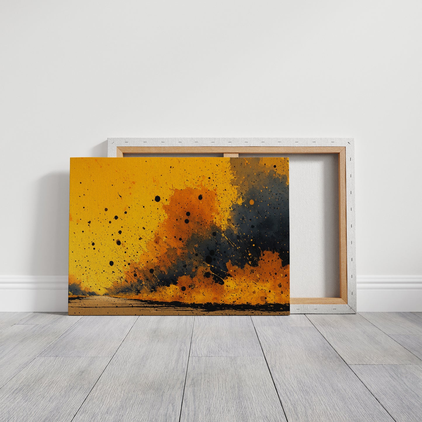 Golden Storm Abstract