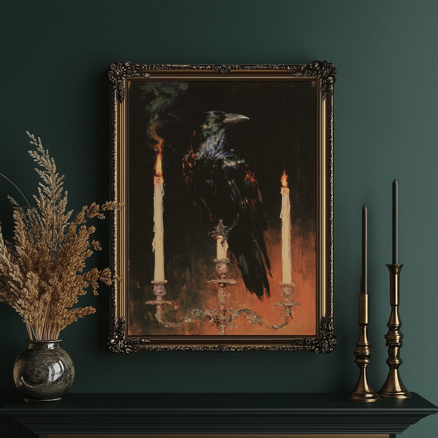 The Raven's Candlelit Perch