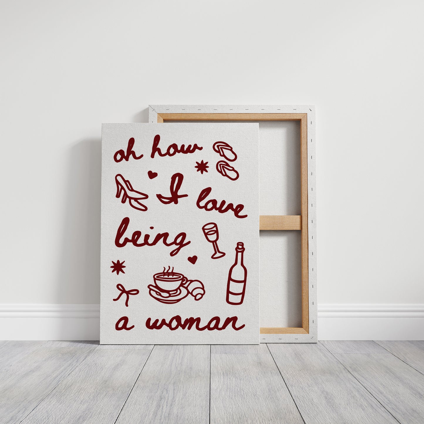 Sweet Moments In Burgundy Lines