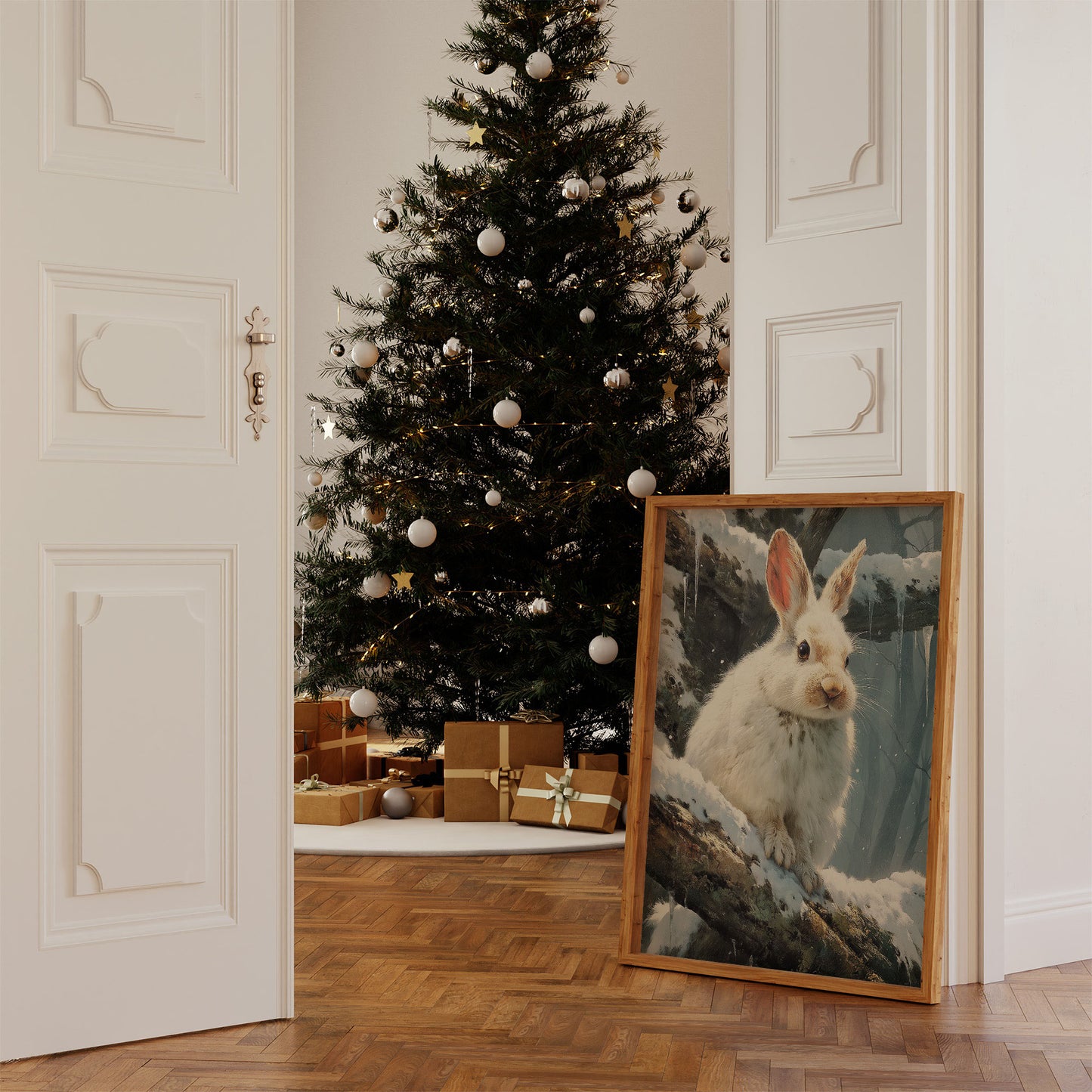 Snow Hare Brings Winter Magic