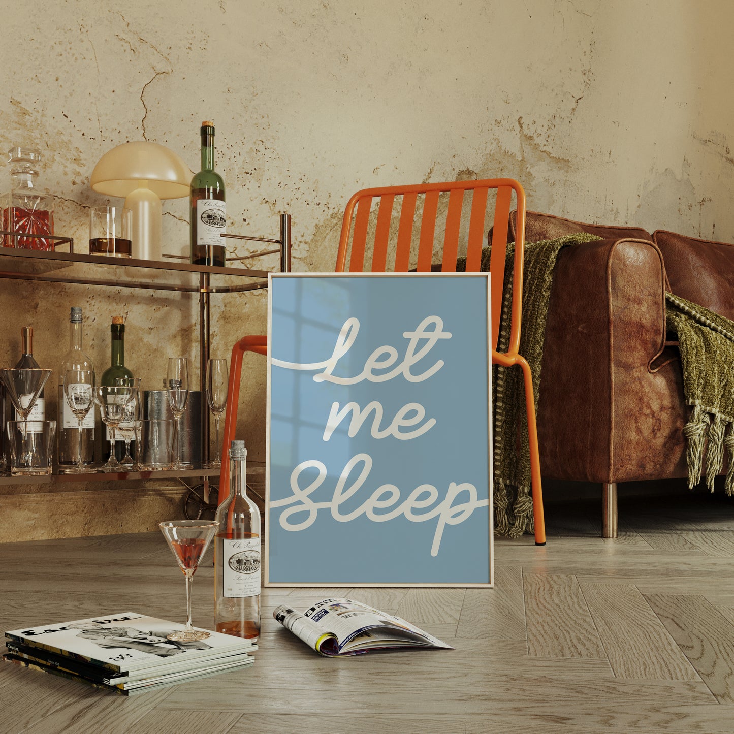 Soft Words Float Through Morning Blue