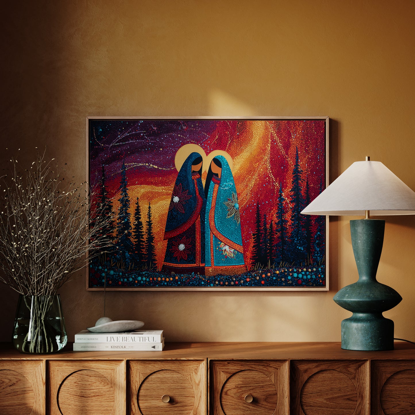 Sacred Dance Among Northern Lights