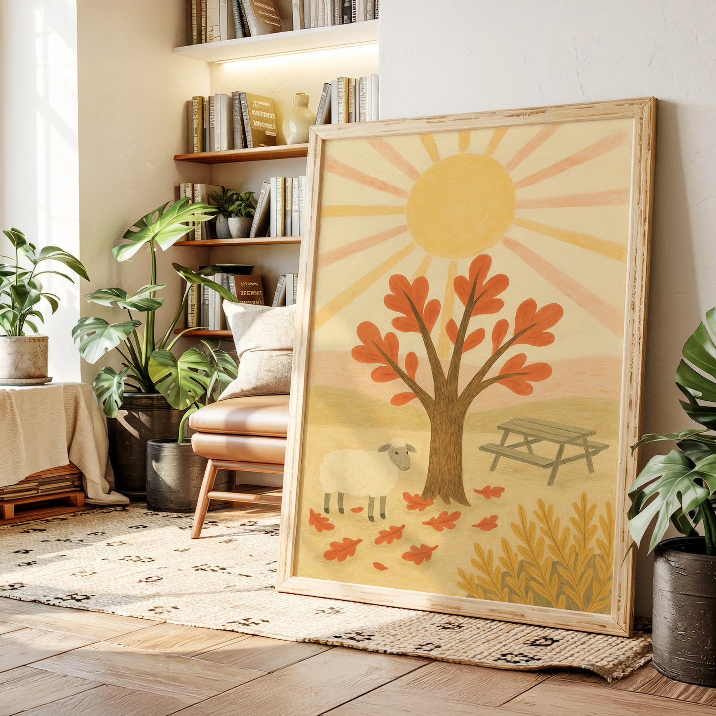 Sunny Picnic with the Little Lamb