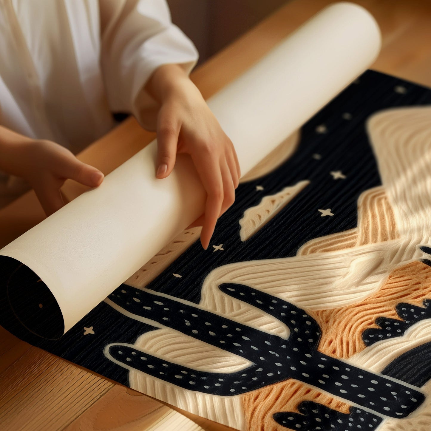 Desert Moonlight Paints Ancient Stories