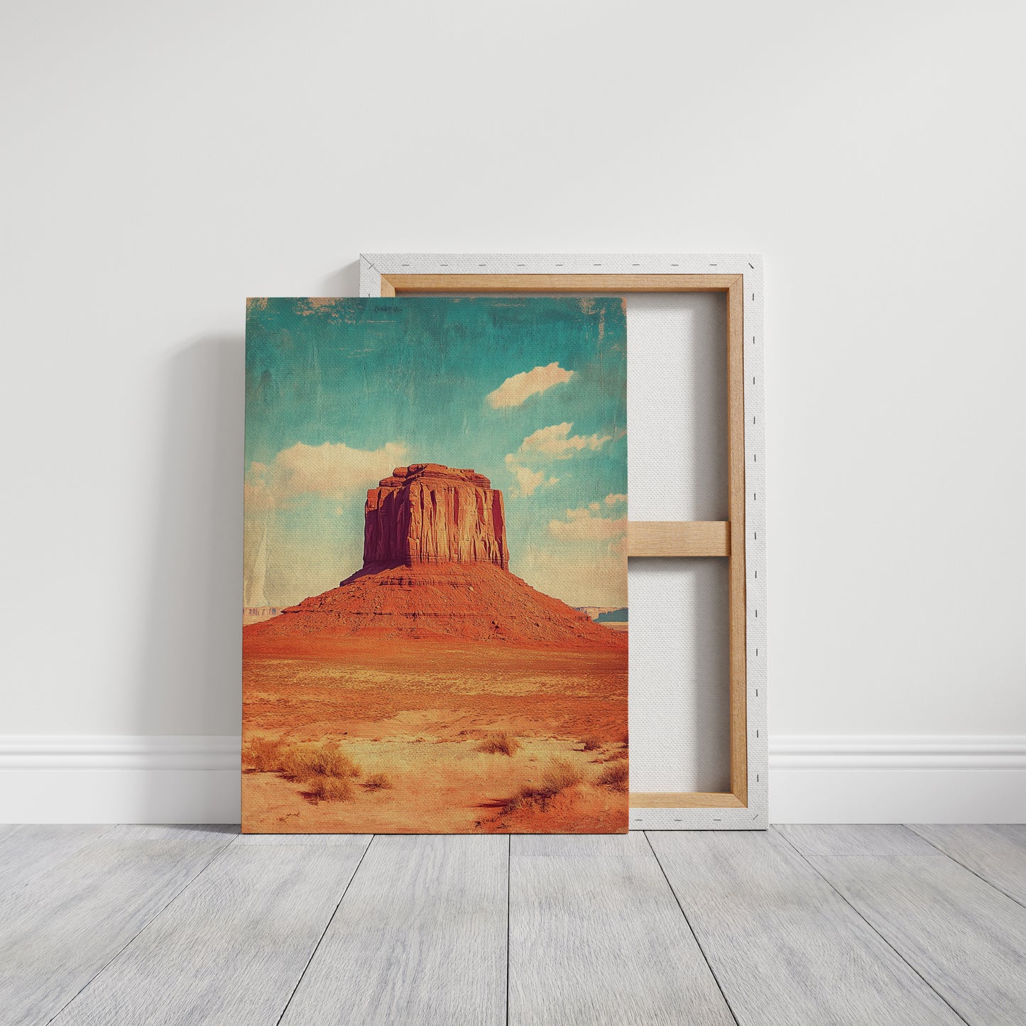 Monument Blaze: Butte Under Western Sky