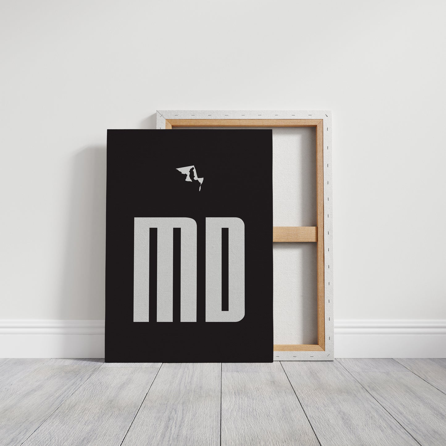 Bold Letters Map Maryland's Story