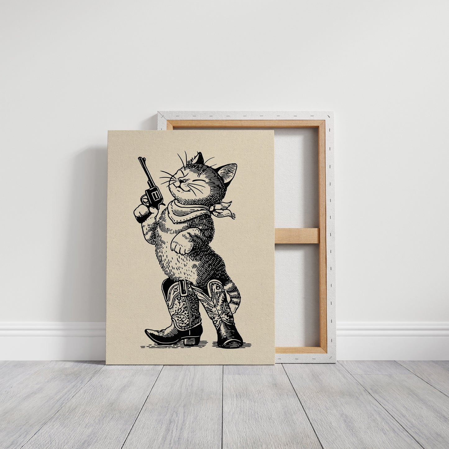 Feline Outlaw Draws At Dawn