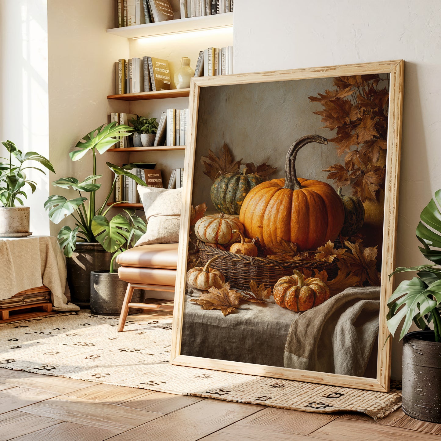 Harvest's Embrace in Autumn's Glow