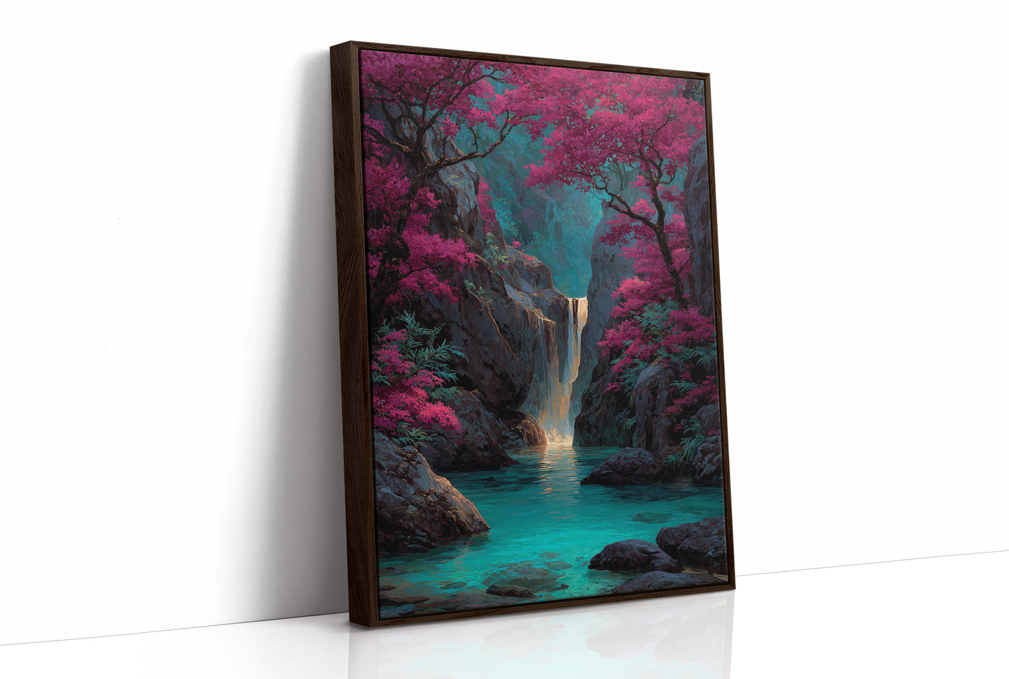Where the Magenta Forest Meets Water