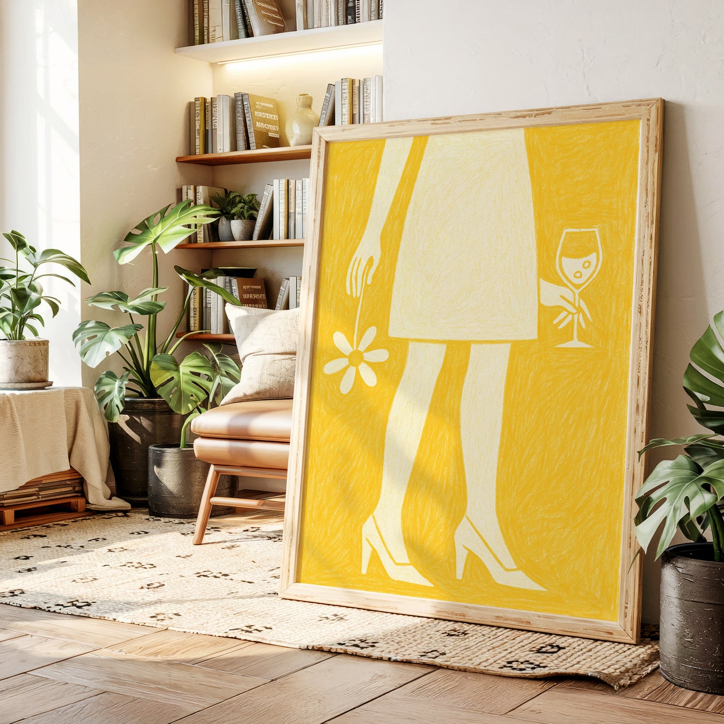 Daisy and Bubbles in Yellow