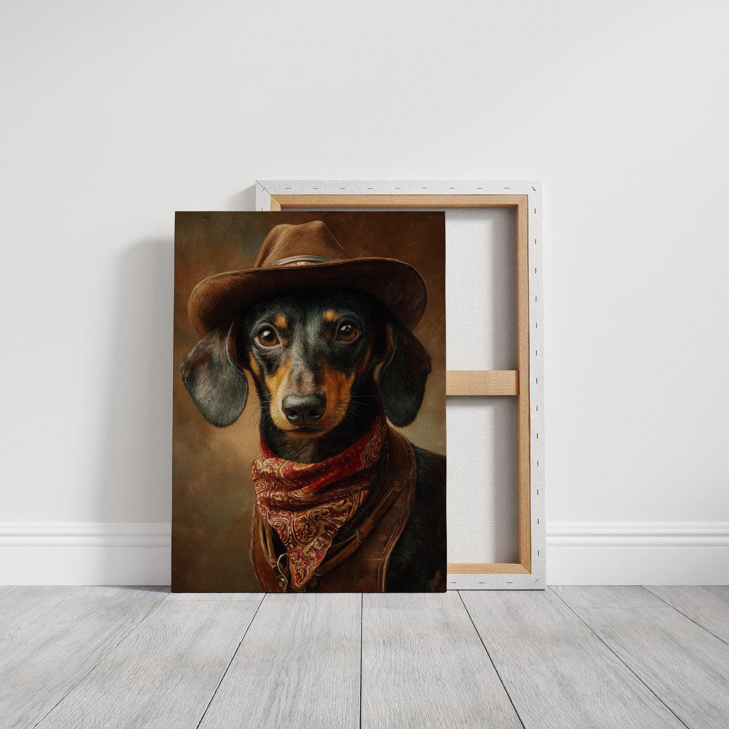 Dachshund With Western Flair