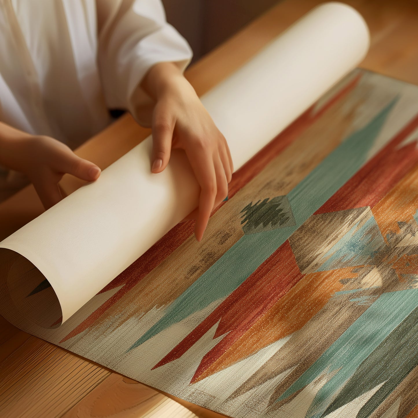 Ancient Stories Painted In Turquoise