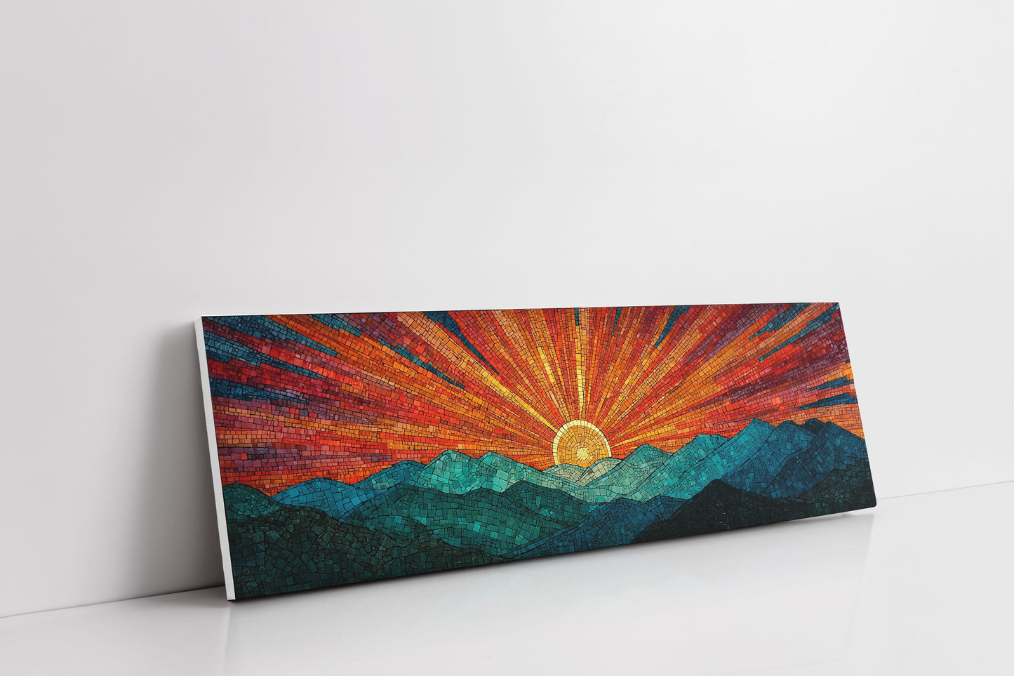 Radiant Sunrise Over Quiet Peaks