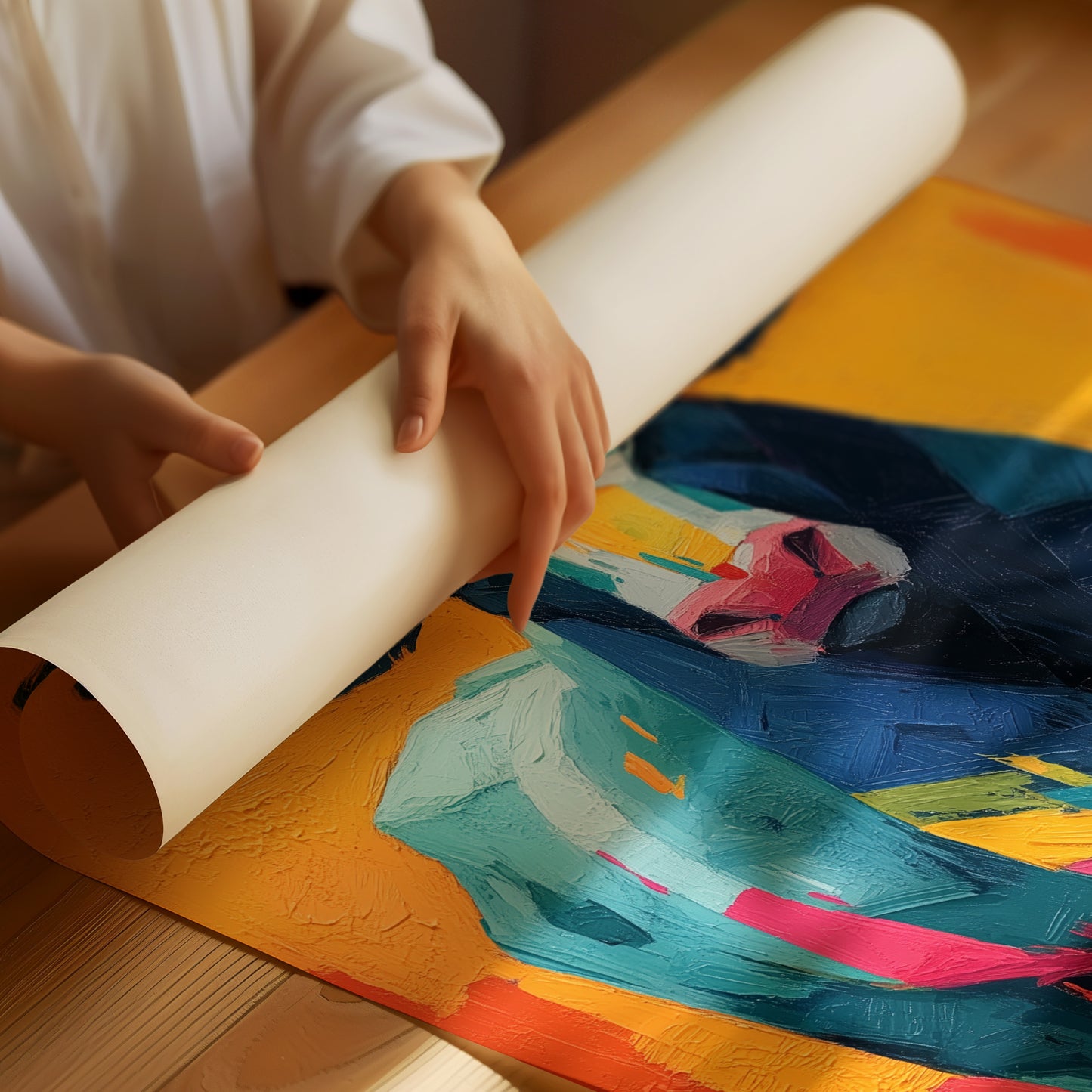 Turquoise Bull Meets Desert Dawn