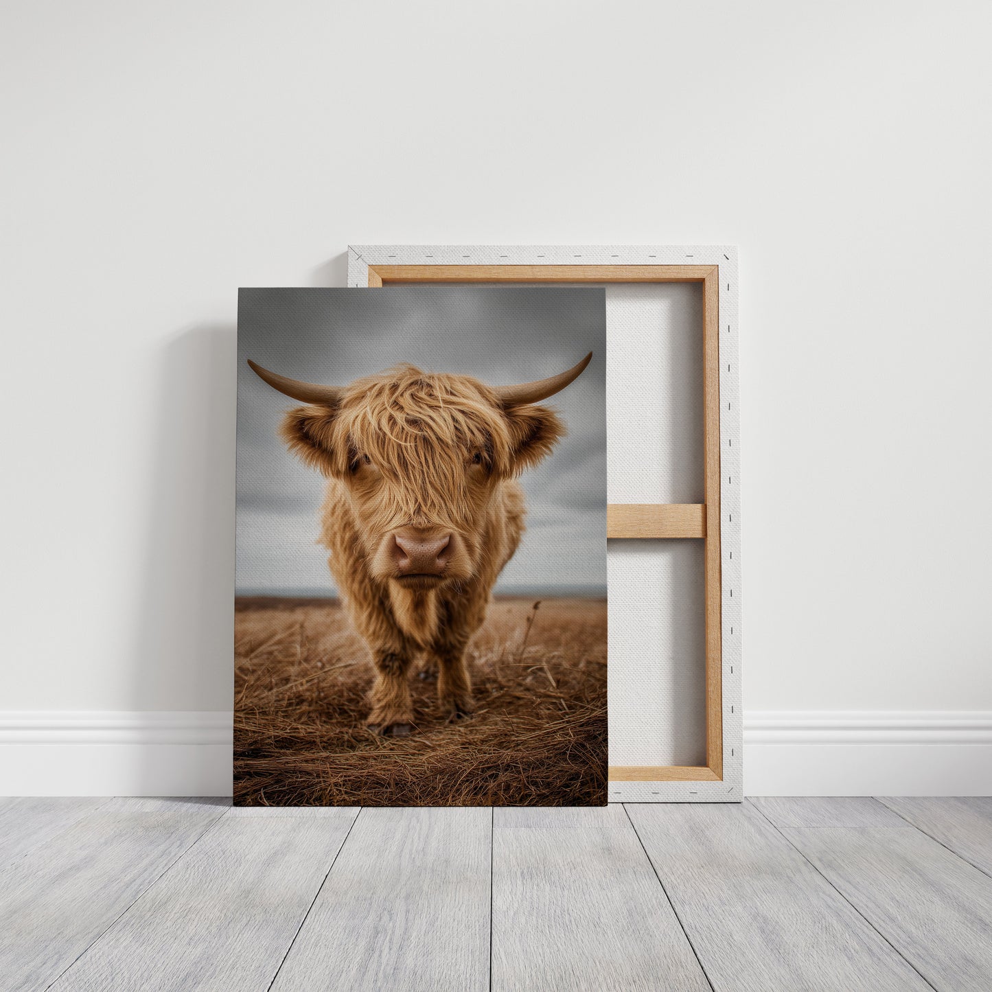 Highland Soul In Rustic Portrait