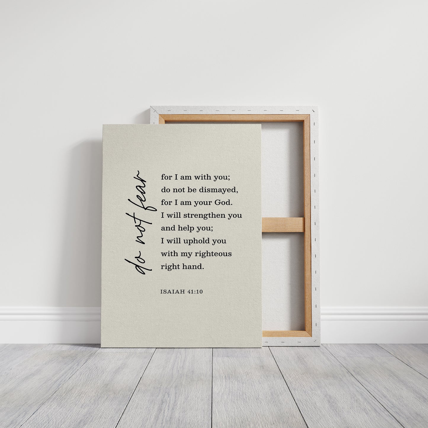 Do Not Fear Isaiah 41 Bible Verse Print