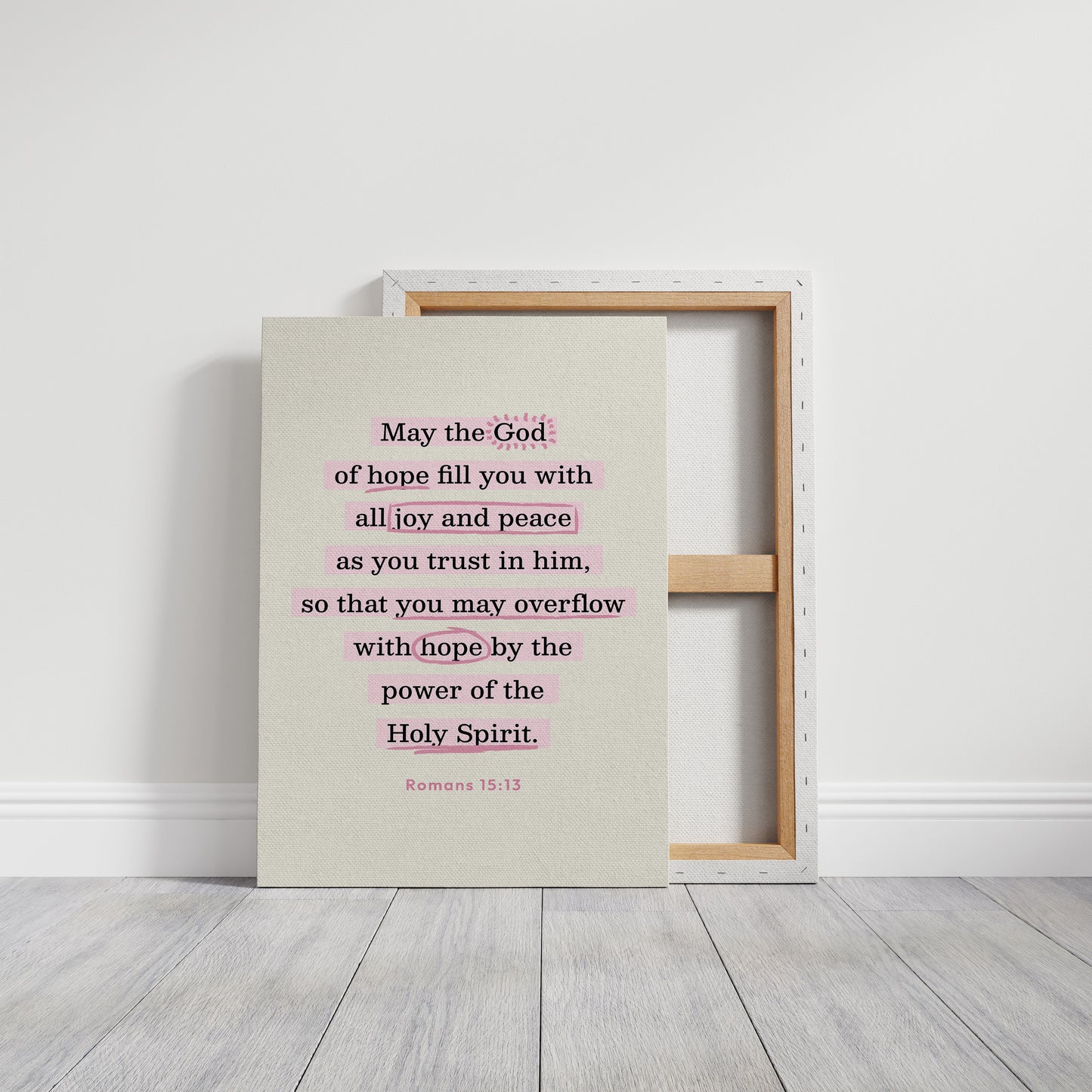 Romans 15 Hope and Peace Scripture Print