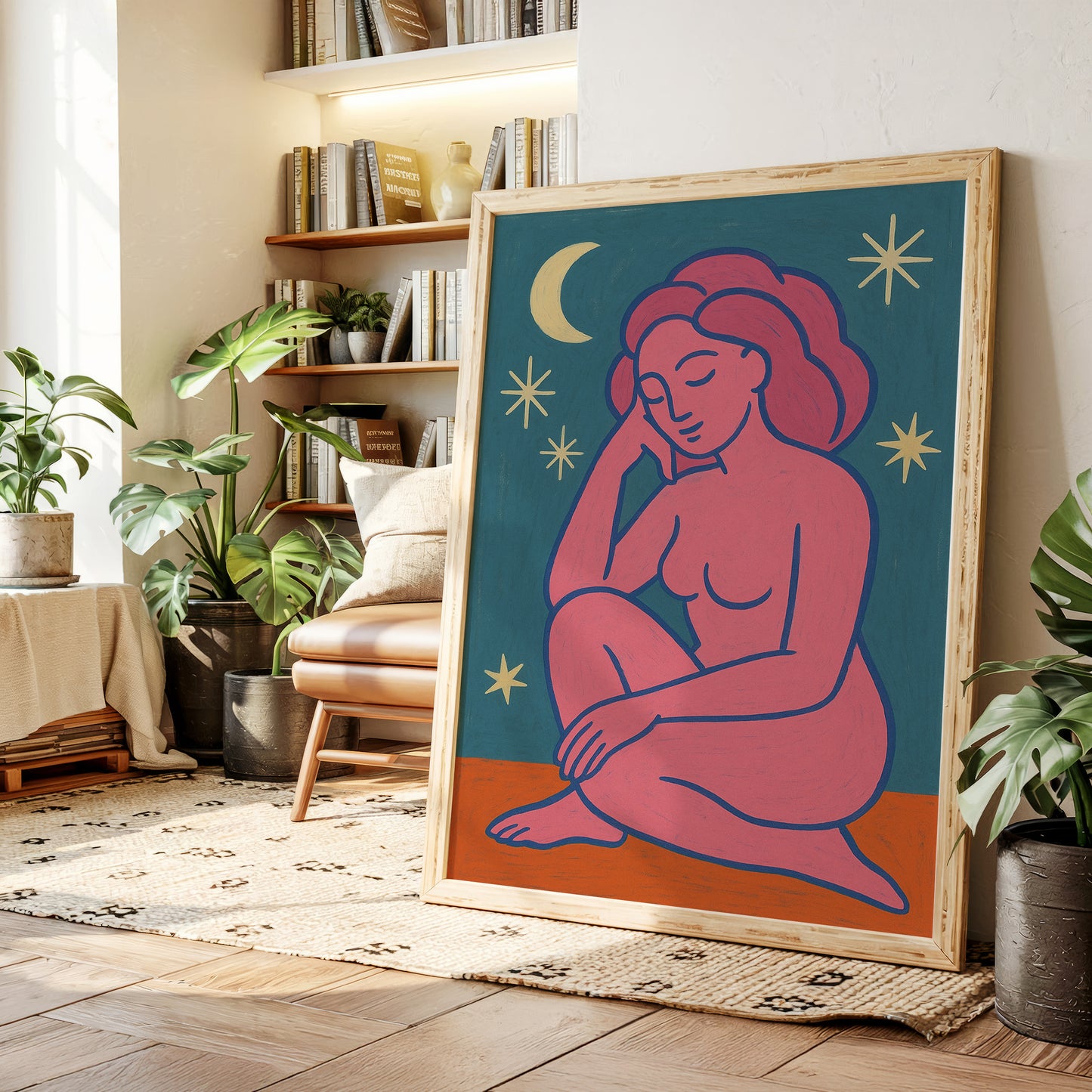 Midnight Muse in Neon Dreams