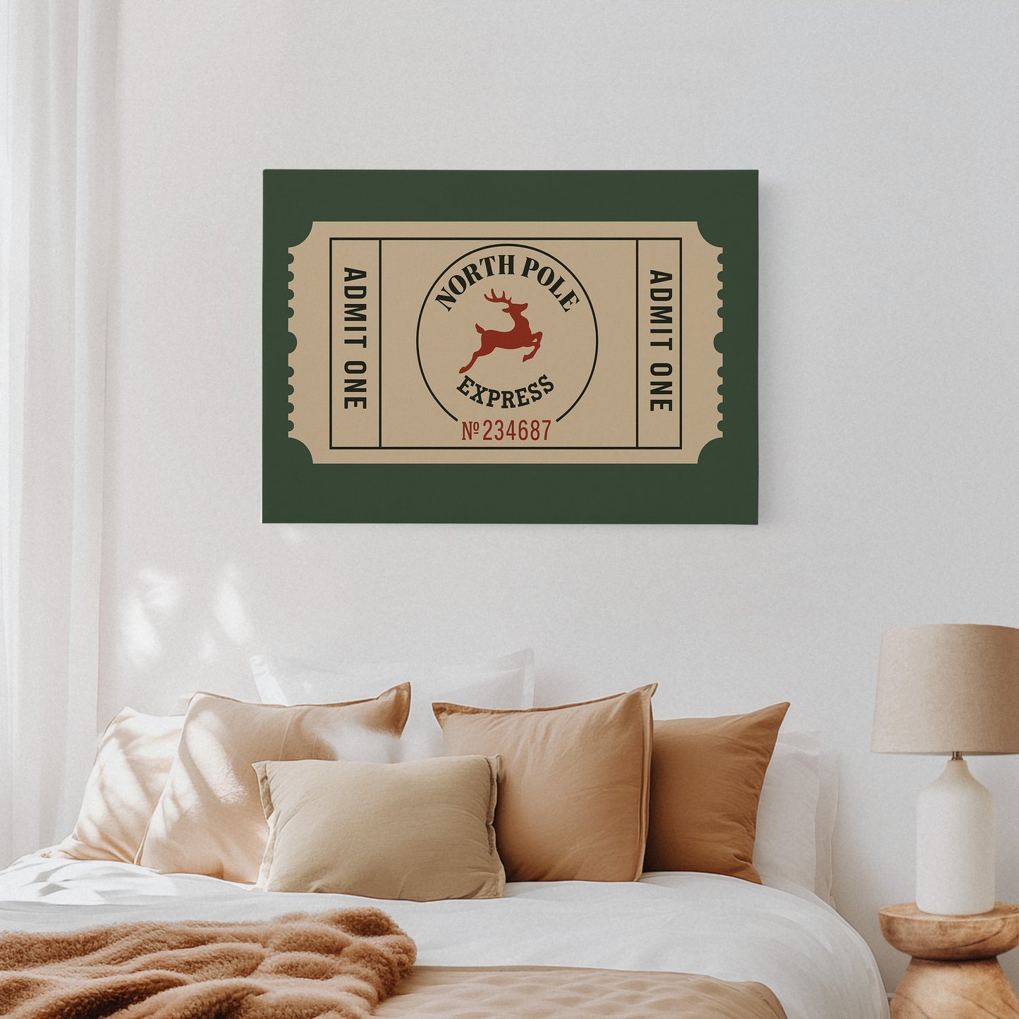 North Pole Express Ticket Print
