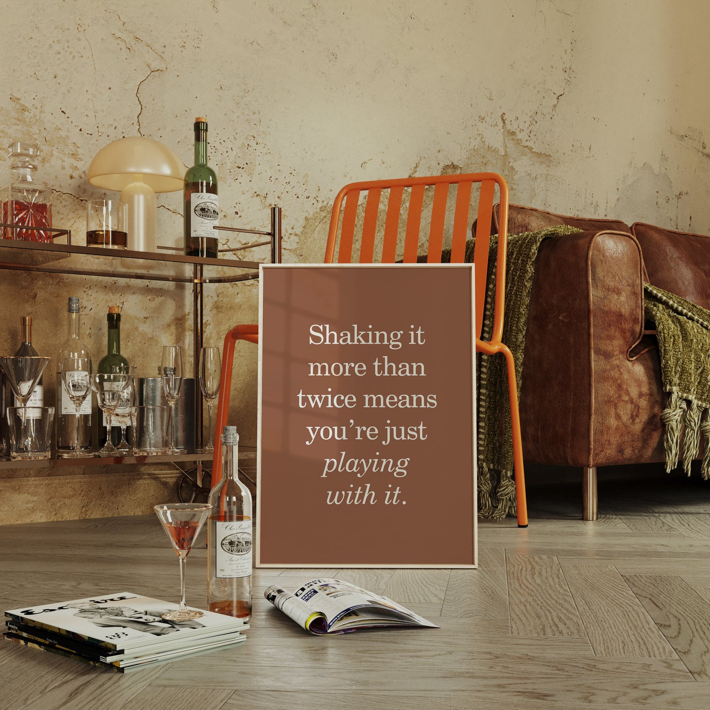 Playful Words Dance In Clay Light