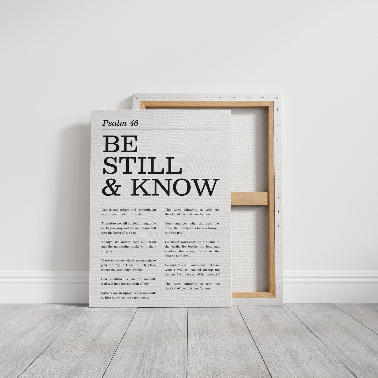 Be Still and Know Psalm 46